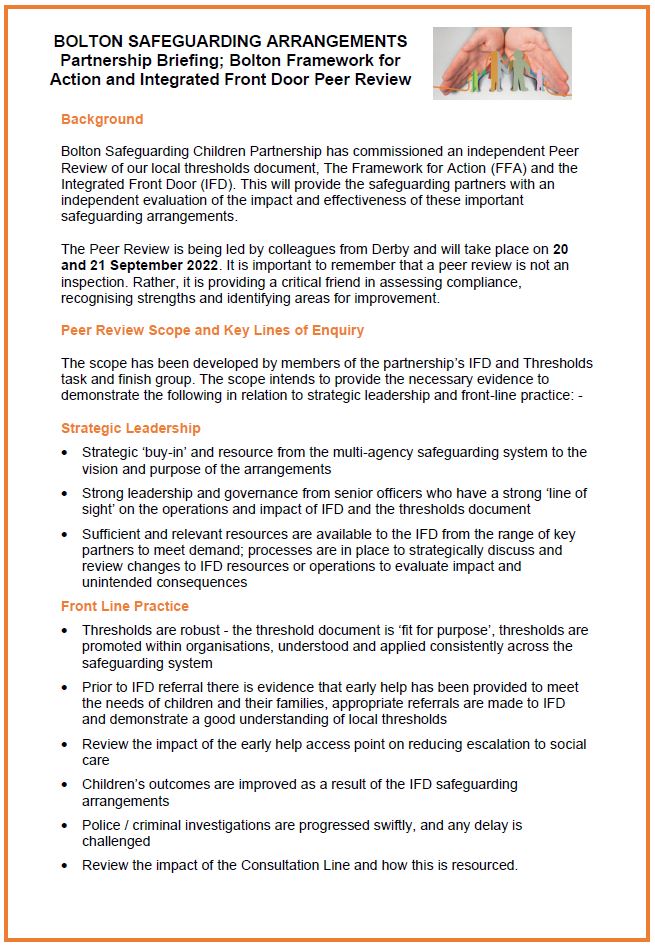 IMPORTANT SAFEGUARDING INFORMATION Integrated Front Door / Thresholds