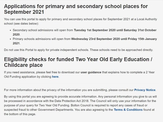 Citizens Portal Homepage Options