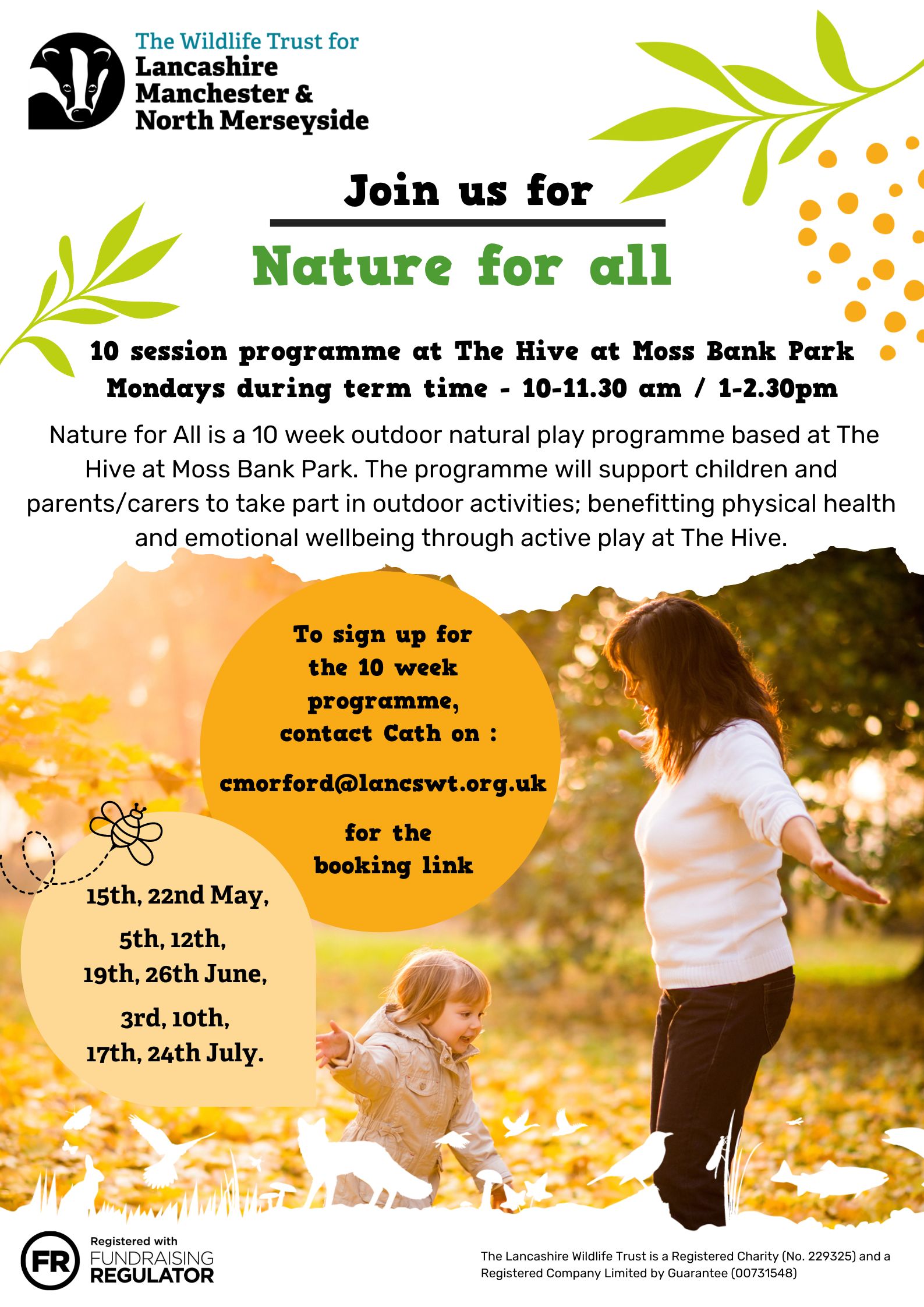Lancashire Wildlife Trust Nature Events for Families Bolton Start Well