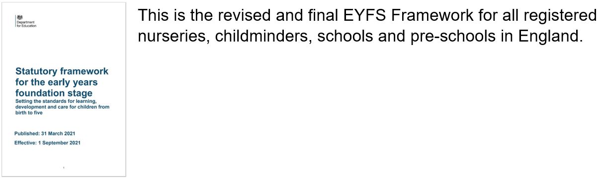 EYFS Reforms