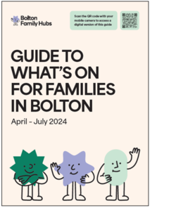 Bolton Family Hubs Guide Front Cover Image April - Jul